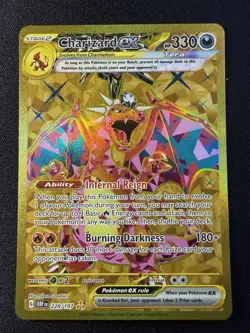 Pokemon TCG Charizard EX Holo Card Sv03: Obsidian Flames 228/197 - Image 1
