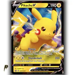 Pokemon Sword & Shield Promo Pikachu SWSH061 Holo Card NM - Image 1