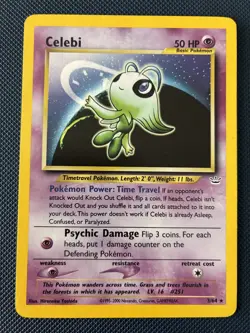 Celebi Holo 3/64 Neo Revelation Pokemon Card - Image 1
