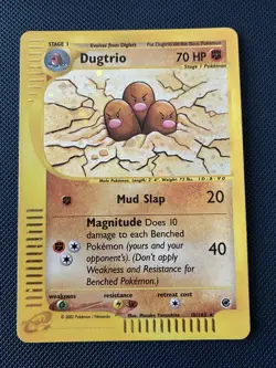Dugtrio Holo 10/165 Expedition Pokemon Card Excellent Condition - Image 1