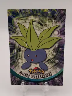 Topps Series 1 1999 TV Animation Ed ODDISH #43 Pokemon Character Card Poor - Image 1