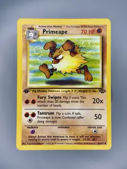 Primeape 1st Edition #43/64 Jungle LP - Pokemon TCG Card Uncommon - Image 1