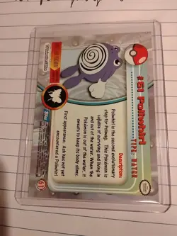 Pokemon Card - Poliwhirl - 61 - NM - Topps Blue - Image 2