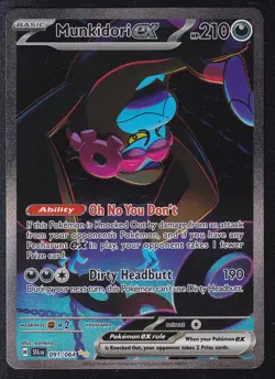Pokemon Munkidori ex 091/064 Special Illustration Rare Shrouded Fable - Image 1