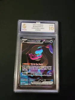 Pokemon Shrouded Fable Munkidori EX Card 091/064 Mgc Grade 10 - Image 1