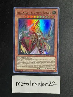Yugioh Arcana Triumph Joker KICO-EN001 King's Court Ultra Rare 1st Edition NM - Image 1