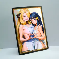 CYNTHIA Waifu Anime Card LIMITED 1/1 Custom TCG Holo Goddess Story ACG T09760 - Image 2