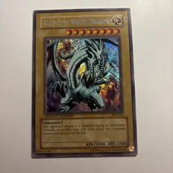 Yugioh Blue-Eyes White Dragon BPT-003 Secret Rare Limited 2002 Collectors Tin NM - Image 1