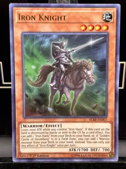 Yugioh - Iron Knight (Ultra Rare) (1st Edition) - BLRR-EN007 Holo NM - Image 3