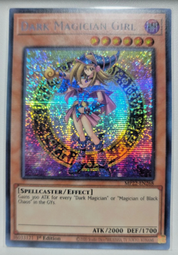 YUGIOH Secret Rare Dark Magician Girl MP22-EN268 1st Edition - Image 1