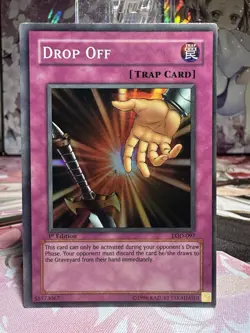 Drop Off LOD-097 Super 1st Edition PLAYED YuGiOh - Image 1