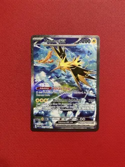 Zapdos ex 202/165 Sv: Scarlet & Violet 151 Pokemon Card TCG Illustration Rare - Image 1