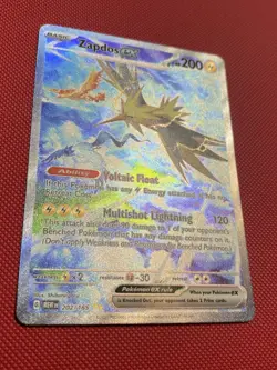 Zapdos ex 202/165 Sv: Scarlet & Violet 151 Pokemon Card TCG Illustration Rare - Image 4