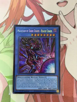 YugiOh Chaos Origins MAGICIAN OF DARK CHAOS-BLACK CHAOS Secret Rare Holo Card #2 - Image 1