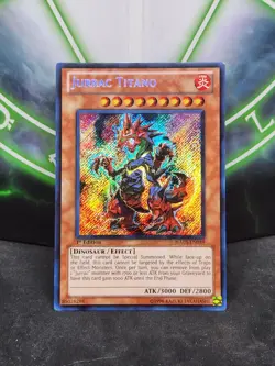 Yugioh Jurrac Titano HA03-EN039 Secret Rare 1st Edition NM - Image 1