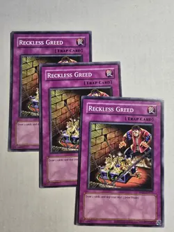 3x Reckless Greed RP02-EN071 Retro Pack 2 (2020 Date Reprint) Unlimited x3 - Image 1