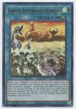 MP22-EN248 Danger! Disturbance! Disorder! Ultra Rare 1st Edition NM YuGiOh TCG - Image 1