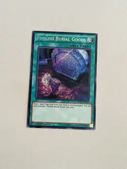 1x LP Foolish Burial Goods 1st Edition Secret Rare MP17-EN218 - Image 1