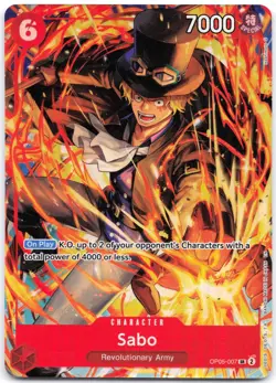 Sabo (Illustration Box Vol.5) OP05-007 Foil One Piece Promotion Cards - Image 1