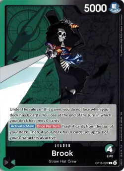 Brook () L Adventure on Kami's Island OP15-022 One Piece TCG - Image 1
