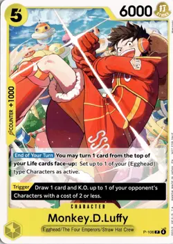 Monkey.D.Luffy Store Tournament 2025 Vol. 4 PR One Piece Promotion Cards P-106 - Image 1