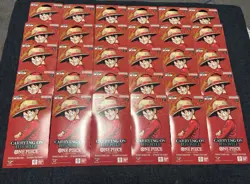 One Piece OP-13 Carrying On His Will Sleeved Booster Pack Lot x30 New and Sealed - Image 1