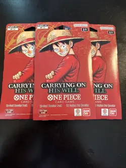 One Piece OP13 Carrying On His Will Booster Pack English Factory Sealed X3 - Image 1
