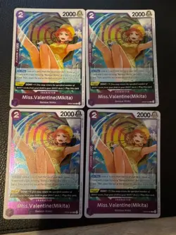 OP04-066 Miss Valentine (Mikita) R One Piece Kingdoms Of Intrigue ENG Playset x4 - Image 1