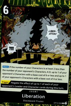 LIBERATION OP10-098 RARE ROYAL BLOOD ONE PIECE FOIL NEAR MINT - Image 1