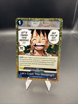 One Piece CG 4 Let's Crash this Wedding OP11-060 A Fist of Divine Speed Rare! - Image 1