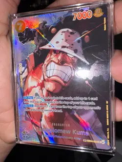 Bartholomew Kuma EB04-054 SP OP16 The Time of Battle One Piece TCG English - Image 1