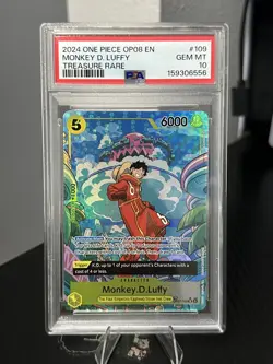 One Piece Monkey.D.Luffy OP07-109 Treasure Rare Two Legends PSA 10 Gem MT - Image 1