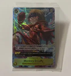 Monkey D Luffy OP07-109 Illustration Box Promo Sealed One Piece Card English - Image 1