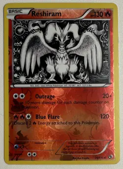 Reshiram 28/113 Legendary Treasures Reverse Holo 2013 Pokemon TCG Card - Image 1