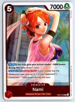 Nami (006) EB03-006 One Piece Extra Booster: One Piece Heroines Edition Rare NM - Image 1
