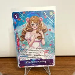 One Piece Charlotte Pudding Alt Art Foil EN OP11-070 Super Rare - Image 1