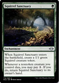 Squirrel Sanctuary MH2 #174 Modern Horizons 2 Magic: The Gathering Near Mint - Image 1
