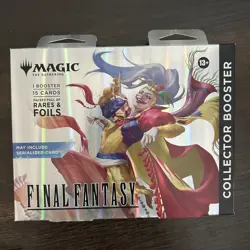 Magic The Gathering TCG Final Fantasy Factory Collector Booster Omega Sealed - Image 1