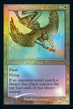 Magic the Gathering Retro Frame Aven Mindcensor Foil Promo FNM Friday Night MtG - Image 1