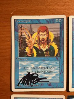 4x COUNTERSPELL 2x Unlimited Revised Japanese 4th FBB Artist Signed Mark Poole - Image 2