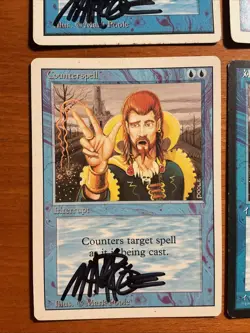 4x COUNTERSPELL 2x Unlimited Revised Japanese 4th FBB Artist Signed Mark Poole - Image 4