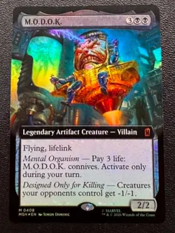 M.O.D.O.K. (FOIL Extended Art) M Marvel Super Heroes 408 NM - Image 1