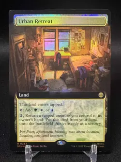 Urban Retreat (Extended Art FOIL) Marvel's Spider-Man MTG - NM - Image 1