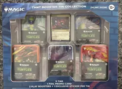 2 Magic the Gathering TMNT 5 Tin Booster Collection 15 Play Booster Packs Sealed - Image 1