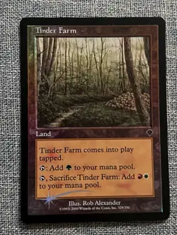 Tinder Farm 2000 Invasion FOIL Colorless Common Land MTG NM AZ1 - Image 1