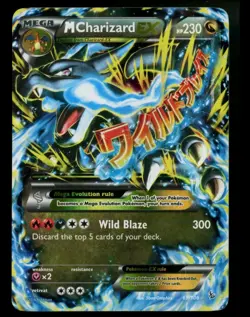 M Charizard EX (X) 69/106 XY Flashfire 2014 Holo Rare Pokemon Card TCG NM - Image 1