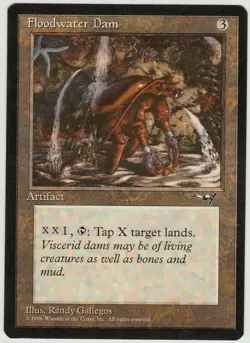 Magic the Gathering x1 Floodwater Dam Alliances Rare Artifact NM Reserve List - Image 1
