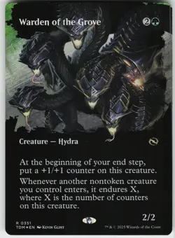 FOIL WARDEN OF THE GROVE (BORDERLESS) 351 R NEAR MINT - Image 1