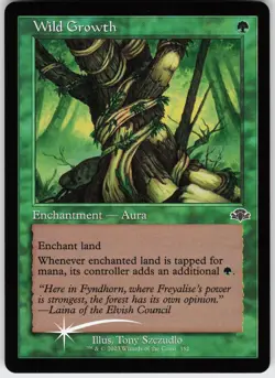 FOIL WILD GROWTH (RETRO FRAME) 352 C NEAR MINT - Image 1