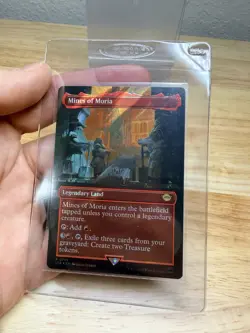 MTG Borderless Surge Foil Mines of Moria NM Unplayed Universes Beyond: LotR - Image 1
